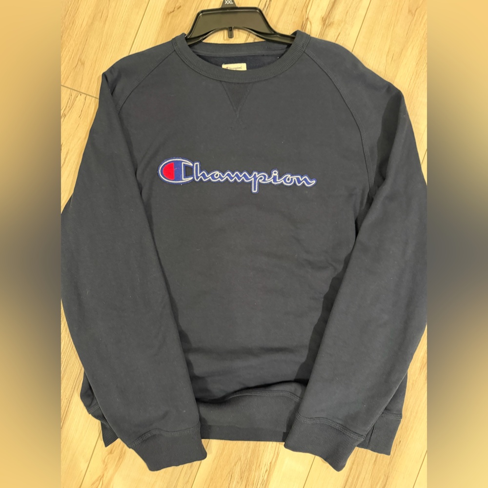 Champion Navy Blue Crewneck